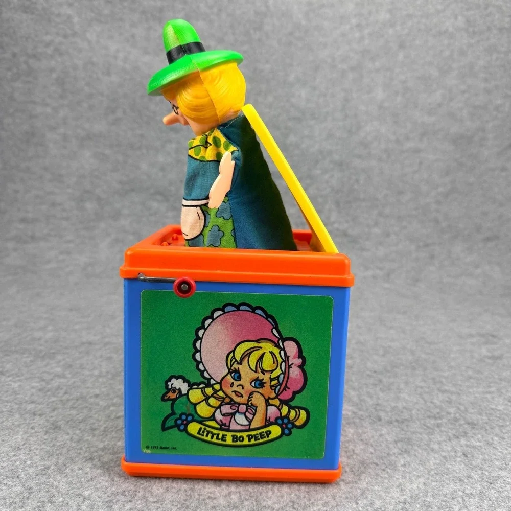 Vintage 1976 Mattel Mother Goose Jack in the Box Toy Works Pop Up